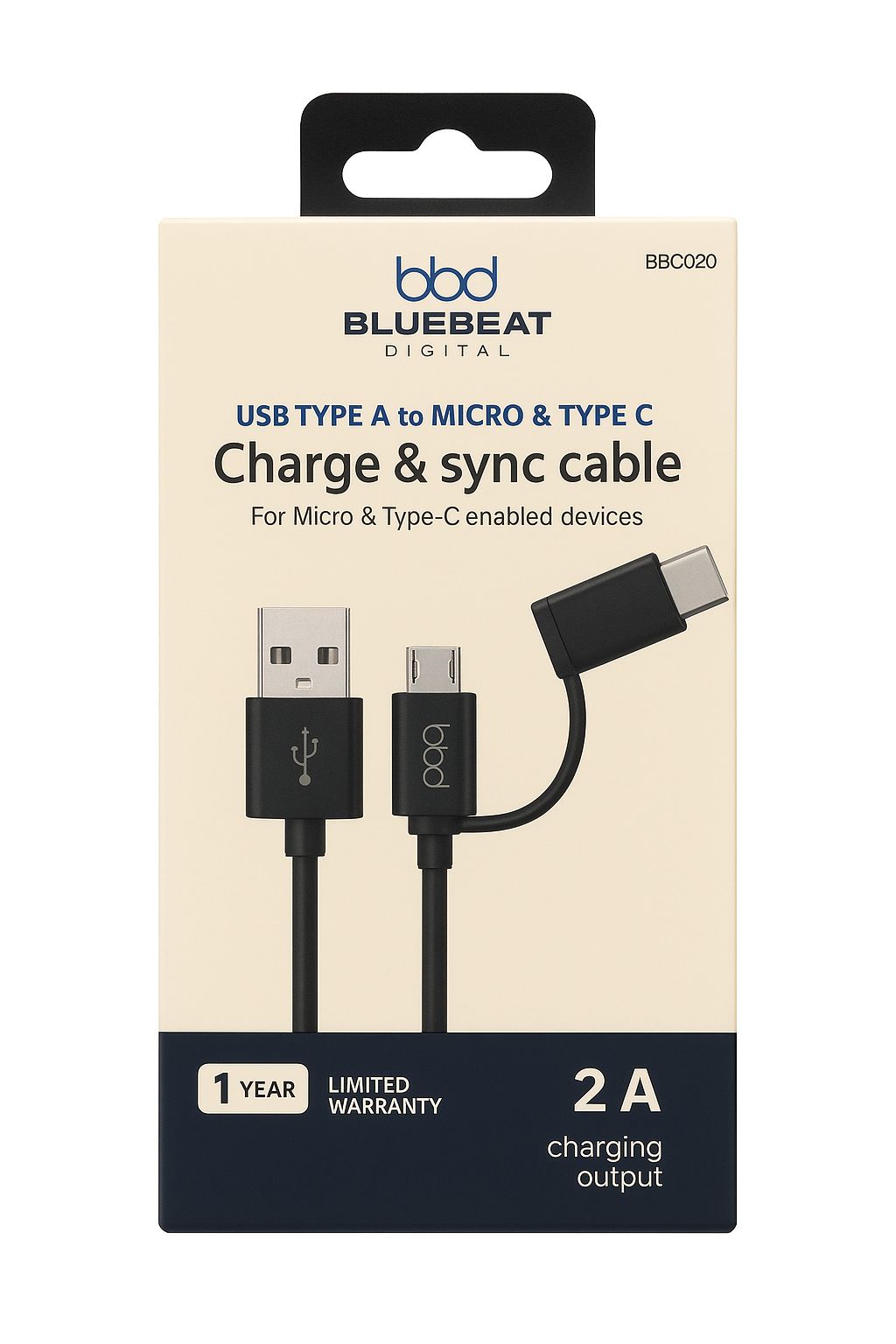 USB-A till USB-Micro & USB-C - Bild 1